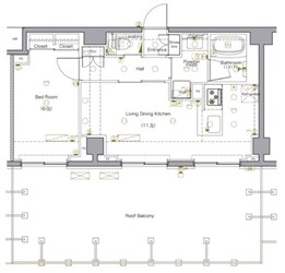 DIPS北千住の物件間取画像